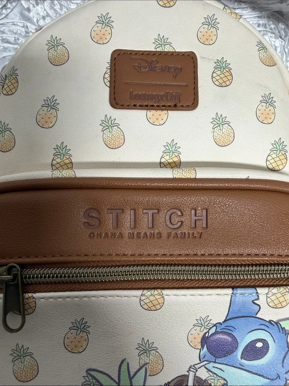 Disney Lilo & Stitch Pineapple Mini Backpack - ohana means family